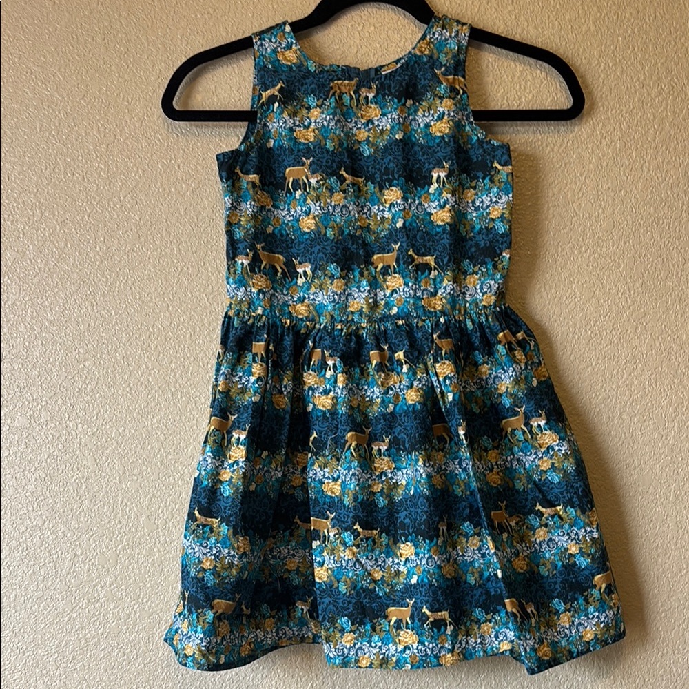 American Girl Blue and Gold Casual Dress
